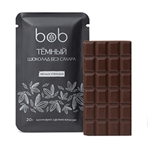 Шоколад "Тёмный" без добавления сахара Bob | интернет-магазин натуральных товаров 4fresh.ru - фото 2