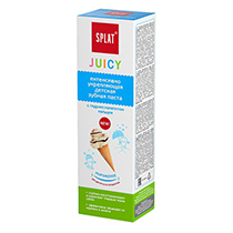 Зубная паста детская укрепляющаяс гидроксиапатитом серии Juicy "Мороженое" Splat | интернет-магазин натуральных товаров 4fresh.ru - фото 2